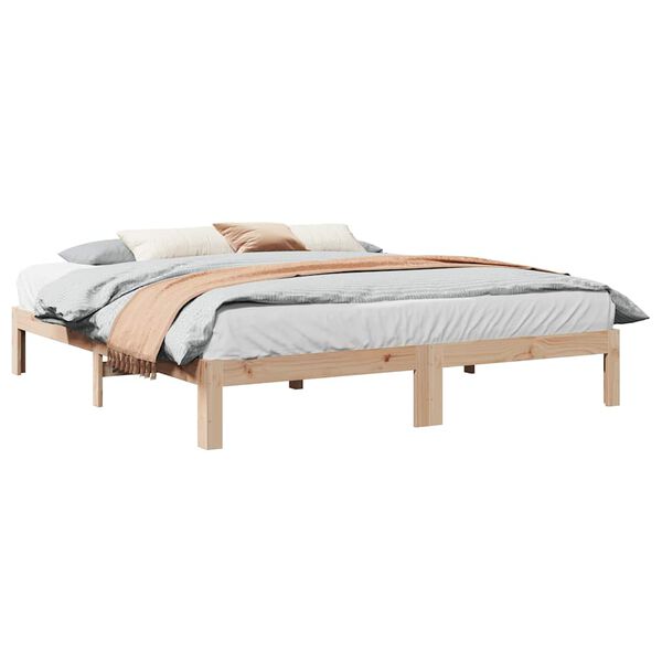 vidaXL Cadre de lit sans matelas 180x200 cm bois massif de pin