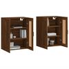 vidaXL Armoires murales 2 pcs chêne marron bois d'ingénierie