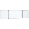 vidaXL Tableau blanc magn&eacute;tique pliable 160x40x1,7 cm aluminium