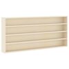 vidaXL Vitrine Murale Montage mural Beige 80 x 8,5 x 36 cm