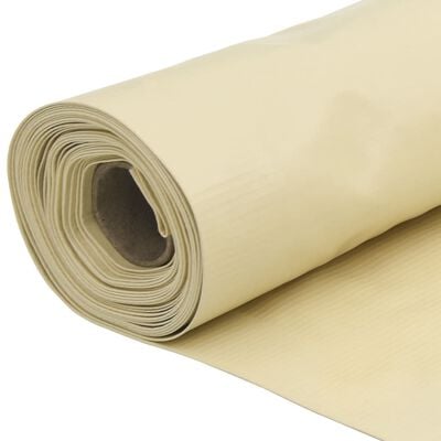 vidaXL Écran d'intimité de balcon crème 1000x120 cm PVC