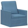 vidaXL Canap&eacute; simple Bleu 70 x 81 x 82 cm Tissu en velours c&ocirc;tel&eacute;