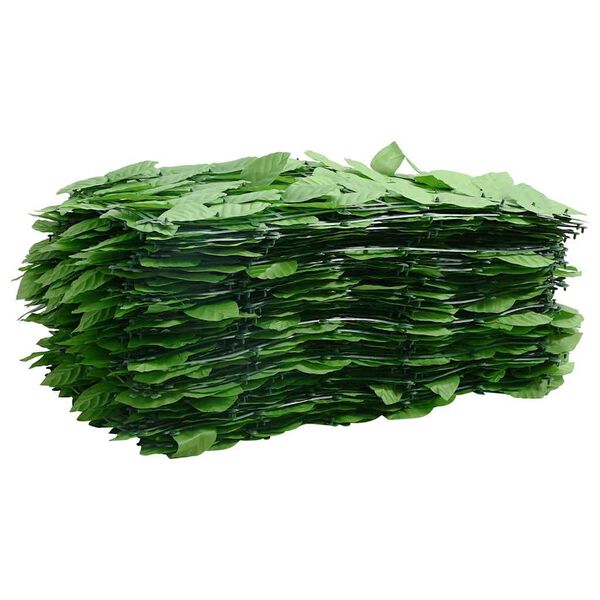vidaXL &Eacute;cran de balcon avec feuilles vert 300x100 cm
