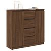 vidaXL Buffet tiroirs ch&ecirc;ne marron 100,5x35x98,5 cm bois d'ing&eacute;nierie