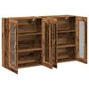 vidaXL Cabinets muraux 2 pcs Bois Ancien 69,5 x 34 x 90 cm