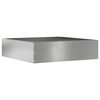 vidaXL Bordure de Pelouse 50 x 50 x 13 cm Acier galvanis&eacute; Argent&eacute;