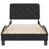 vidaXL Cadre de lit sans matelas noir 90x190 cm velours