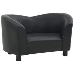 vidaXL Canap&eacute; pour chien Noir 67x41x39 cm Similicuir