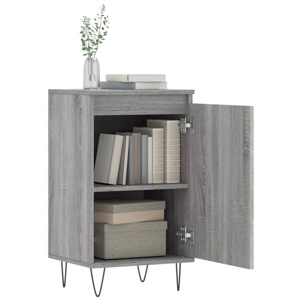 vidaXL Buffets 2 pcs sonoma gris 40x35x70 cm bois d'ingénierie