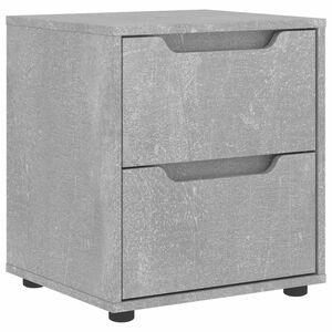 vidaXL Table de chevet VISNES gris b&eacute;ton 45x40x50 cm bois d'ing&eacute;nierie
