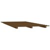vidaXL Cadre de lit Marron miel 135x190 cm Bois de pin massif