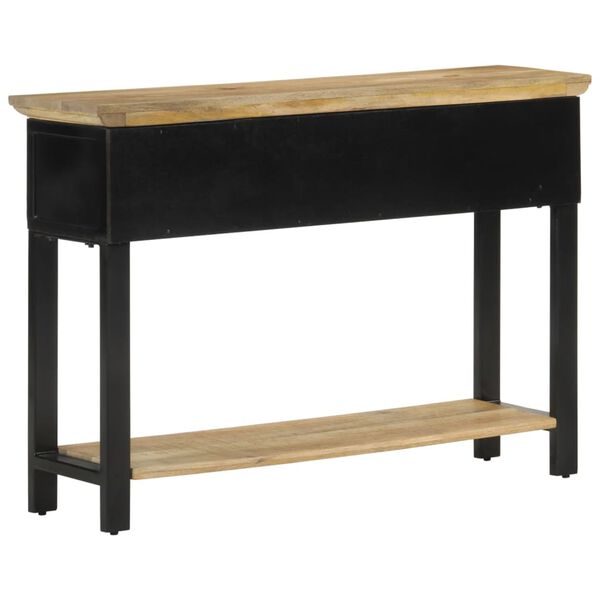 vidaXL Table console 110x30x75 cm bois de manguier massif brut