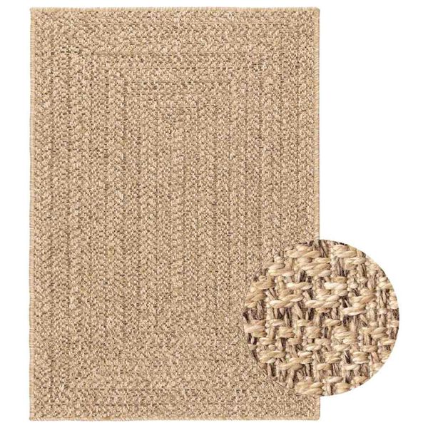 vidaXL Tapis 160x230 cm aspect jute int&eacute;rieur et ext&eacute;rieur