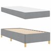 vidaXL Cadre de lit avec matelas Gris clair 90 x 200 cm tissu