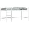 vidaXL Lit mezzanine pour enfants Uni Blanc 80 x 200 cm Acier