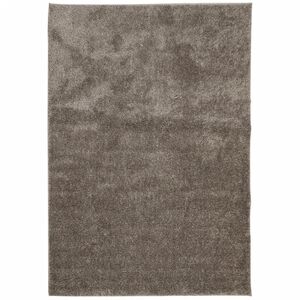vidaXL Tapis ISTAN &agrave; poils longs aspect brillant gris 120x170 cm