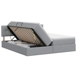 vidaXL Lit de Rangement 2 pc Gris clair Cuir synth&eacute;tique