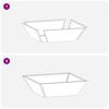 vidaXL Cache-pot de jardin 5 pcs Argent 50 x 50 x 15 cm