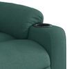 vidaXL Fauteuil de massage inclinable Vert fonc&eacute; Tissu