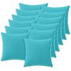 vidaXL Housse de coussin 12 pcs HEERLEN Turquoise 45 x 45 cm Polyester