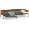 vidaXL Lit de jour sans matelas marron miel bois pin massif 90x200 cm