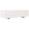 vidaXL Jardini&egrave;re blanc 90x40x26,5 cm bois de pin massif