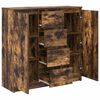 vidaXL Buffet avec tiroirs ch&ecirc;ne fum&eacute; 100,5x35x98,5 cm bois ing&eacute;nierie