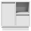 vidaXL Cabinet de chevet avec tiroir 2 pcs Blanc 50 x 34,5 x 50 cm.