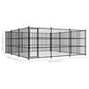 vidaXL Chenil d'ext&eacute;rieur pour chiens 450 x 450 x 185 cm