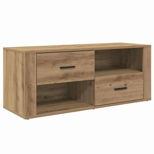 vidaXL Meuble TV 100 x 35 x 40 cm Ch&ecirc;ne artisanal Bois d'ing&eacute;nierie