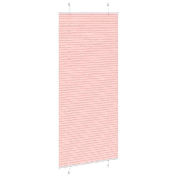 vidaXL Store pliss&eacute; rose 95x200 cm largeur du tissu 94,4 cm polyester