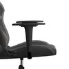 vidaXL Chaise de jeu Noir et gris Similicuir