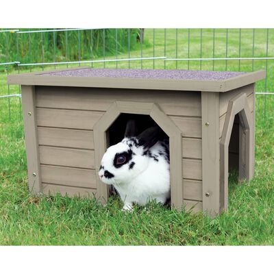 TRIXIE Maison extérieure pour petits animaux 50x30x37 cm Gris-Vert