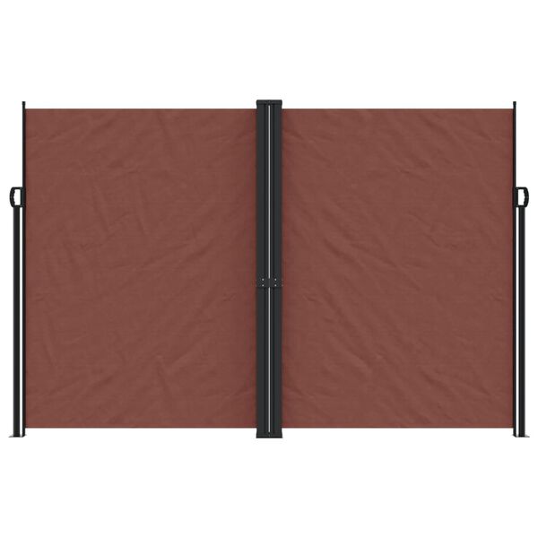 vidaXL Auvent lat&eacute;ral r&eacute;tractable marron 220x600 cm
