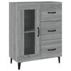 vidaXL Buffet sonoma gris 69,5x34x90 cm bois d'ing&eacute;nierie