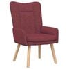 vidaXL fauteuil Bordeaux 63 x 67 x 94 cm Tissu et contreplaqu&eacute;