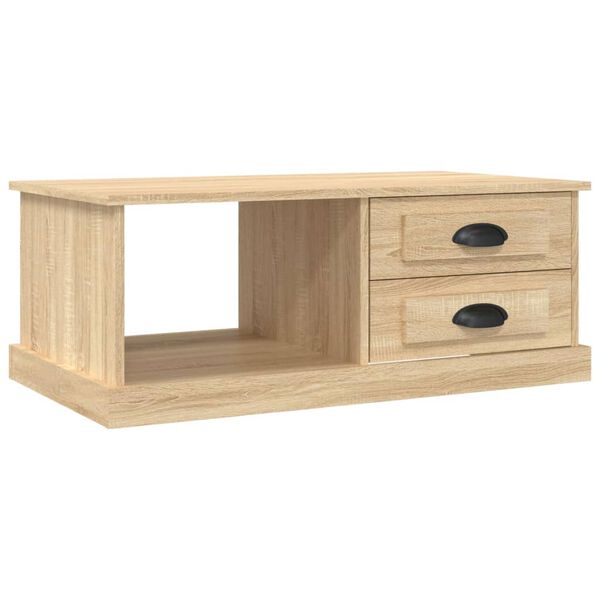vidaXL Table basse Ch&ecirc;ne sonoma 90x50x35 cm Bois d'ing&eacute;nierie