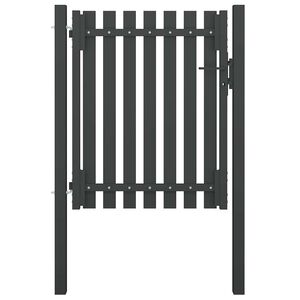 vidaXL Portail de jardin en acier 100x100 cm anthracite