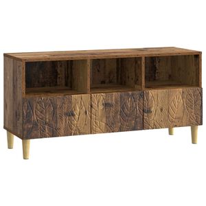 vidaXL Meuble TV 102 x 34,5 x 50 cm Bois ancien Bois d'ing&eacute;nierie