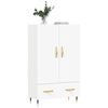 vidaXL Buffet haut blanc 69,5x31x115 cm bois d'ingénierie