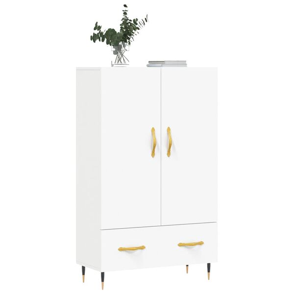 vidaXL Buffet haut blanc 69,5x31x115 cm bois d'ingénierie