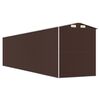 vidaXL Abri de jardin Marron foncé 192x855x223 cm Acier galvanisé