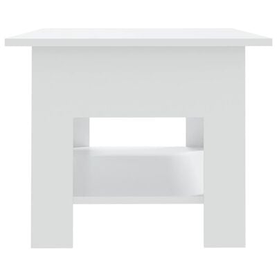 vidaXL Table basse Blanc 102x55x42 cm Aggloméré