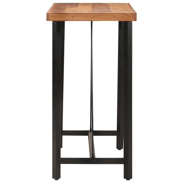 vidaXL Table de bar 110x55x107 cm bois massif d'acacia et fer