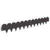 vidaXL Bordure de Pelouse 50 pc 103 x 15 cm Acier Noir