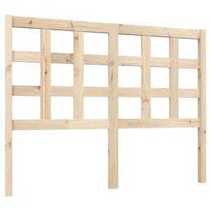 vidaXL T&ecirc;te de lit 125,5x4x100 cm Bois massif de pin