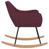 vidaXL Chaise &agrave; bascule Violet Tissu