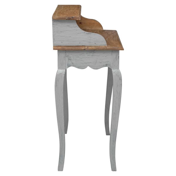 vidaXL Bureau d'&eacute;criture bois d'acajou massif 80x40x92 cm