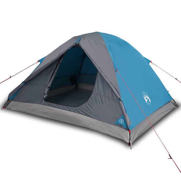 vidaXL Tente de camping à dôme 3 personnes bleu imperméable