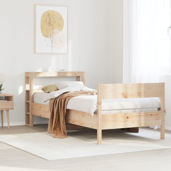 vidaXL Cadre de lit sans matelas 90x190 cm bois de pin massif